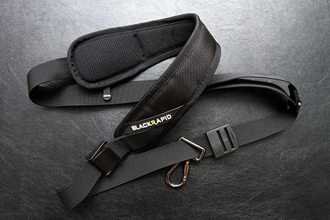 Ned’s new camera strap, a Black Rapid Metro