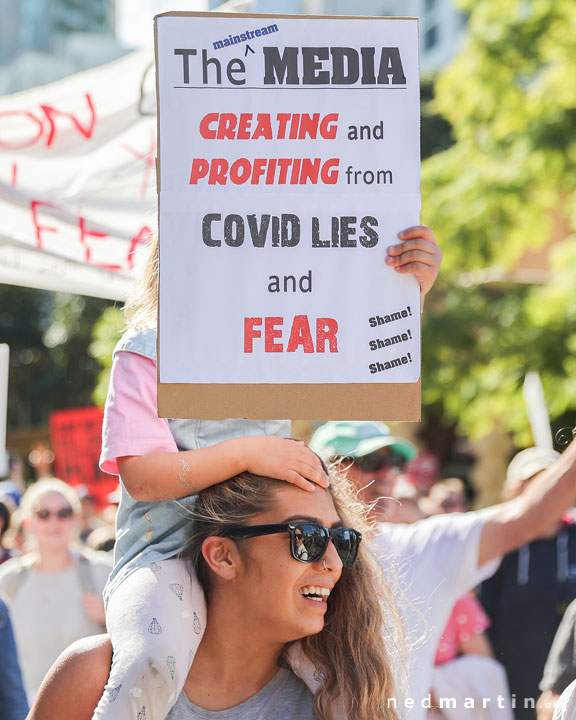 Freedom Rally, Brisbane Botanic Gardens