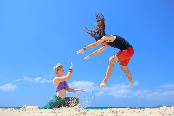 Skye & Hughie, The Beach, Island Vibe Festival 2018, Stradbroke Island