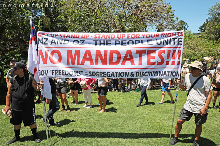 Freedom Rally, Brisbane Botanic Gardens