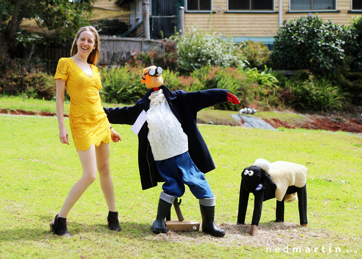 Bronwen at the Tamborine Mountain Scarecrow Festival