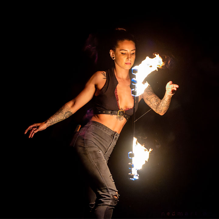 Madison Young, West End Fire Festival, Brisbane