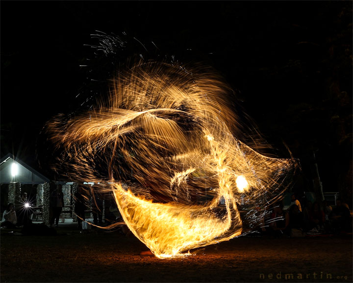 Burleigh Bongos and Fire-twirling