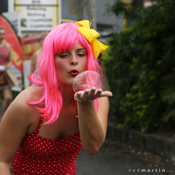 Miss Bubbles at the Paddington Christmas Fair