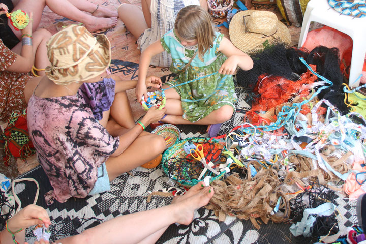 Weaving, Island Vibe Festival 2018, Stradbroke Island