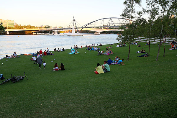 Southbank was very busy