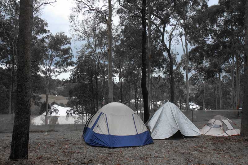 Our tents at Woodford