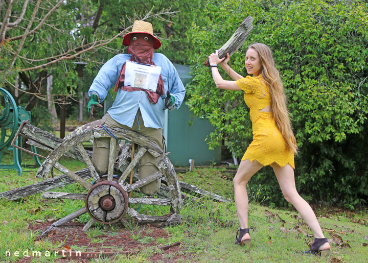 Bronwen at the Tamborine Mountain Scarecrow Festival