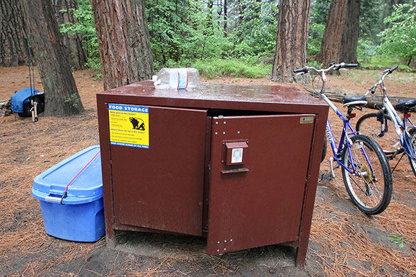 A bear-proof food container