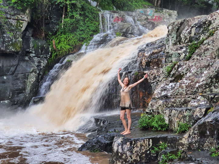 Bronwen at Cedar Creek Falls