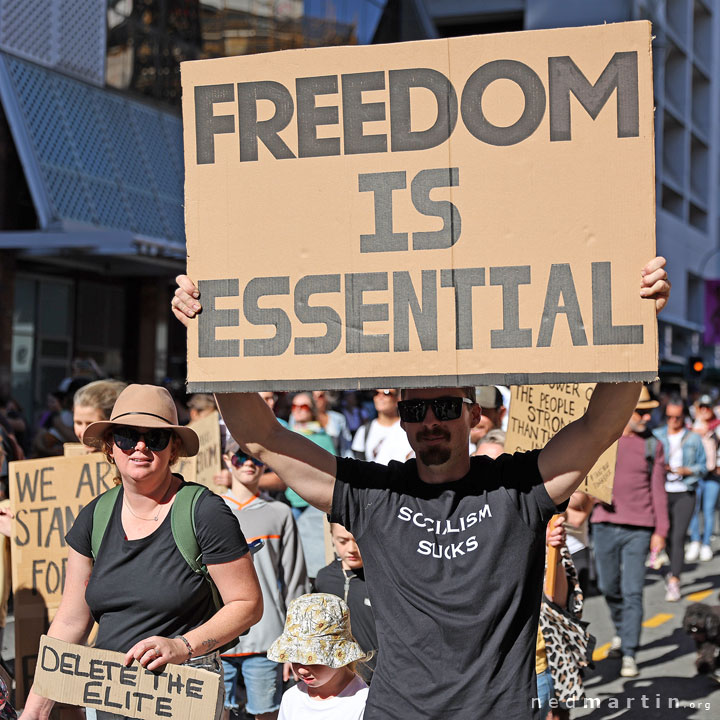 Freedom Rally, Brisbane Botanic Gardens