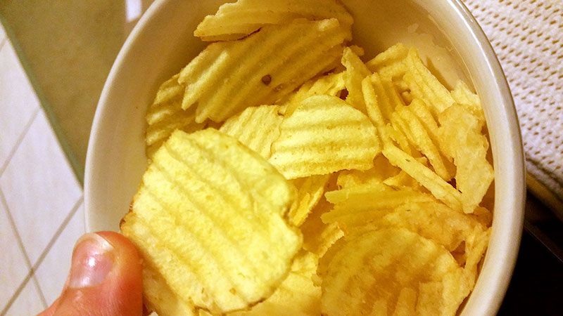 My Salt & Vinegar chips dinner