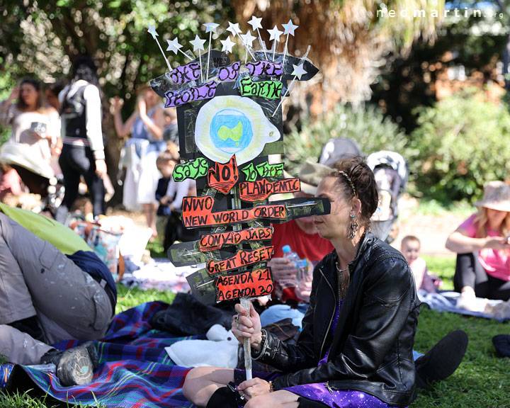 Freedom Rally, Brisbane Botanic Gardens