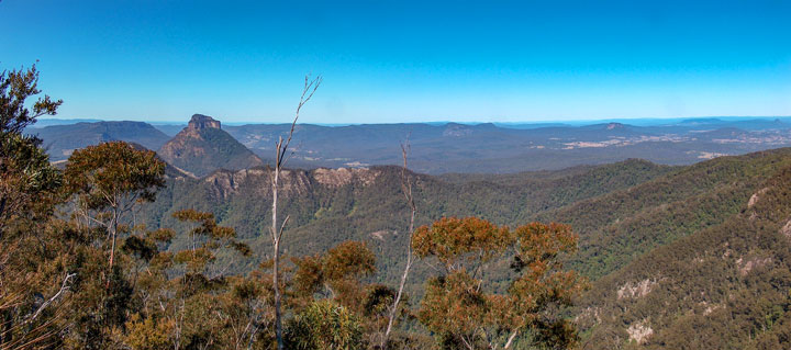 The view from Mt Barney