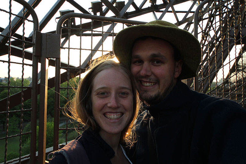 Bronwen & Ned, Eiffel tower, Paris, France