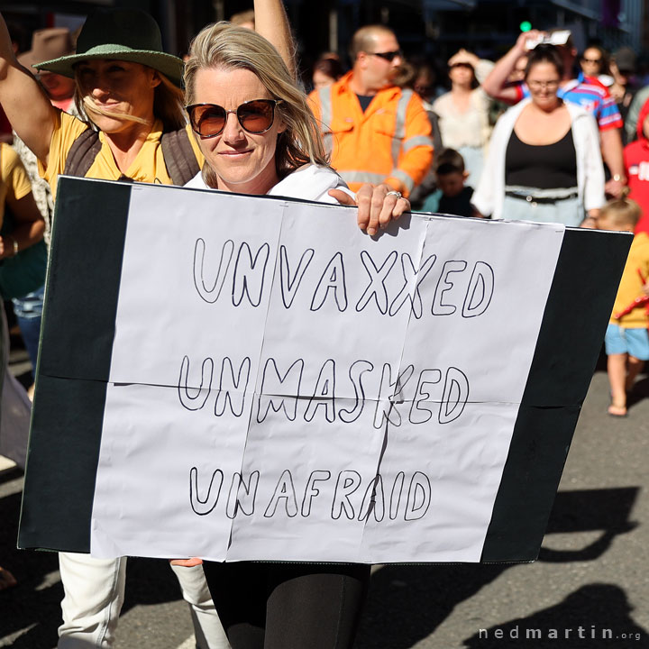 Freedom Rally, Brisbane Botanic Gardens