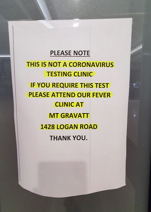 Doctors and pathology clinics are warning against Coronavirus 