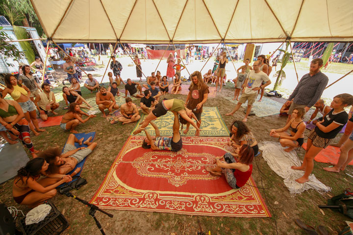 Workshop – Acro Yoga, Island Vibe Festival 2018, Stradbroke Island