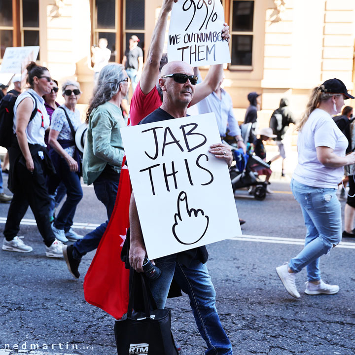 Freedom Rally, Brisbane Botanic Gardens