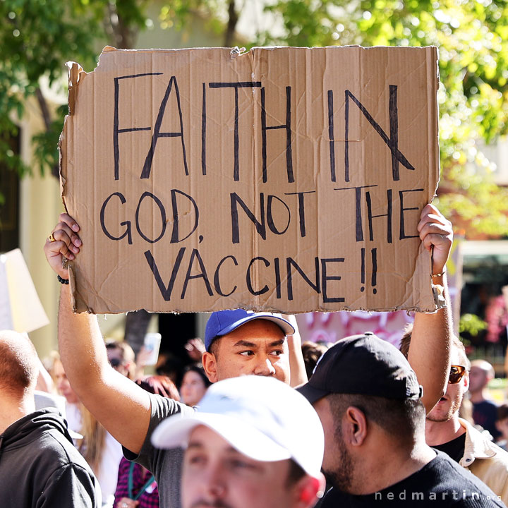 Freedom Rally, Brisbane Botanic Gardens