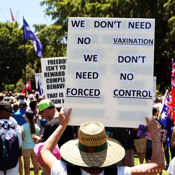 Freedom Rally, Brisbane Botanic Gardens