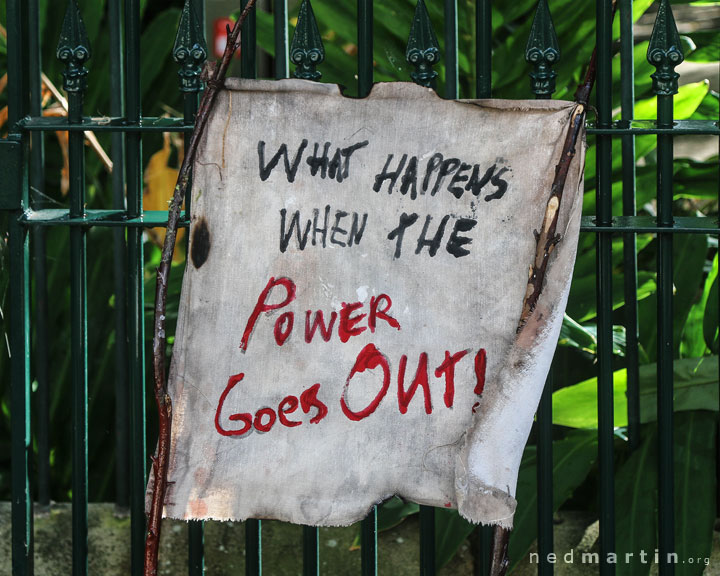 Zombies of the Climate ApoCOALypse, Extinction Rebellion protest, Speakers Corner, Brisbane