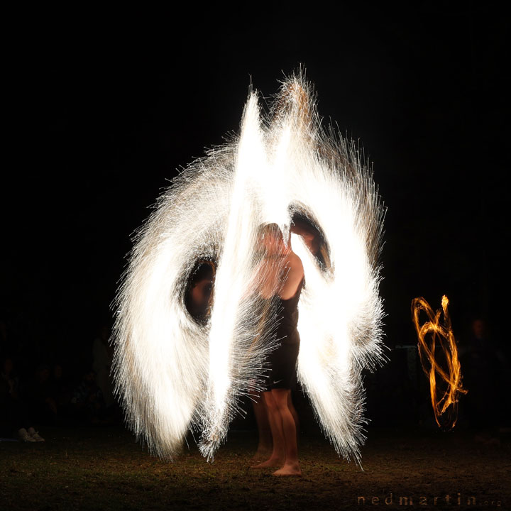 Burleigh Bongos and Fire-twirling