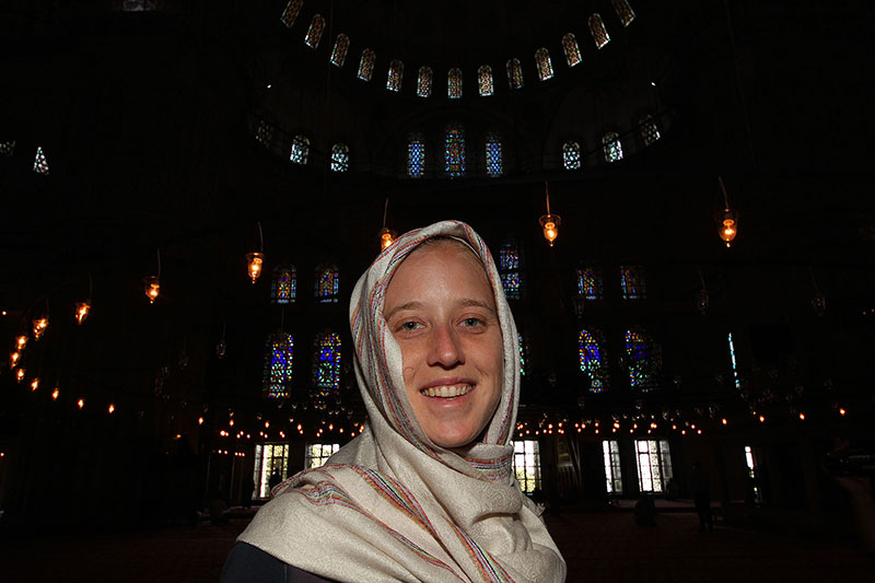 Bronwen, Blue Mosque, Istanbul, Turkey