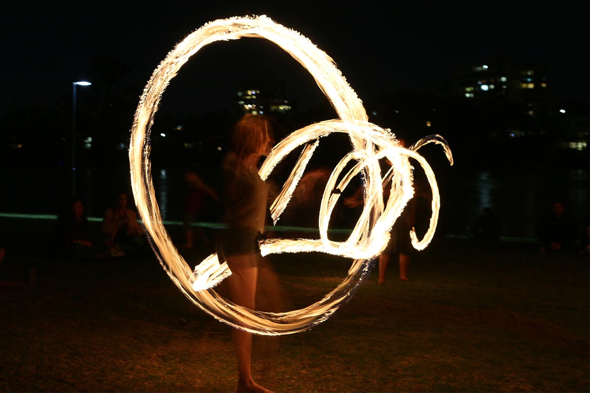  Bronwen Fire Twirling at West End