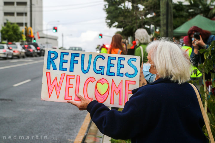 Free the Refugees Rally, Kangaroo Point, Brisbane