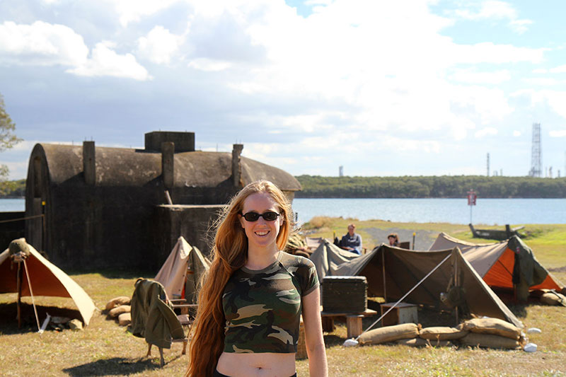 Bronwen at Fort Lytton