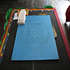 Tibetan Mandala preparation, Woodford Folk Festival