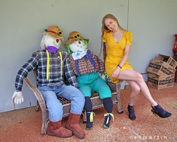 Bronwen at the Tamborine Mountain Scarecrow Festival