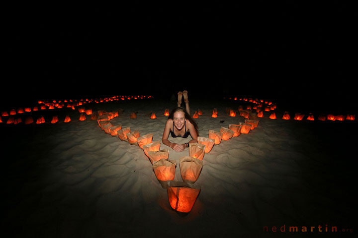 Bronwen, Cooper's Candle Installation, Currumbin Bay