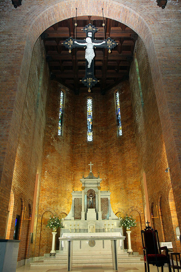 The alter inside St. Brigid’s Church