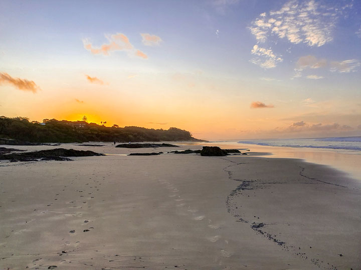 Sunset over Cylinder Beach