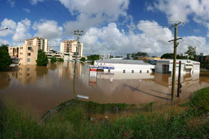 Toowong in flood