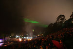Lasers over the closing ceremony