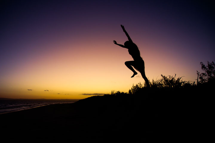 Bronwen, Sunset at Red Beach, Bribie Island