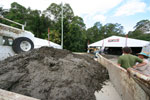 Lots of mud, being moved from underfoot to elsewhere