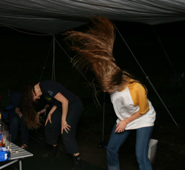 The two Bronwen’s dancing at Mount Tamborine