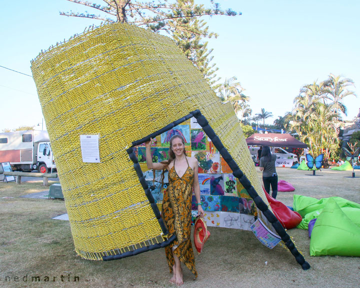 Bronwen at Swell Sculpture Festival