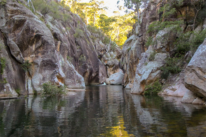The swimming hole at Lower Portals