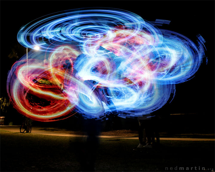 Fire twirling at Burleigh Bongos