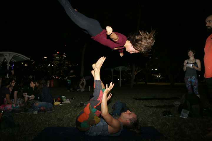 Pot Luck & Acro at Kangaroo Point