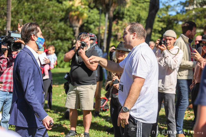 Freedom Rally, Brisbane Botanic Gardens