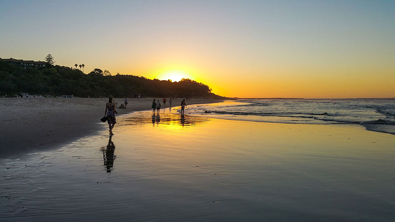 Bronwen walking into the sunset