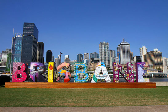 The Brisbane Sign minus any people