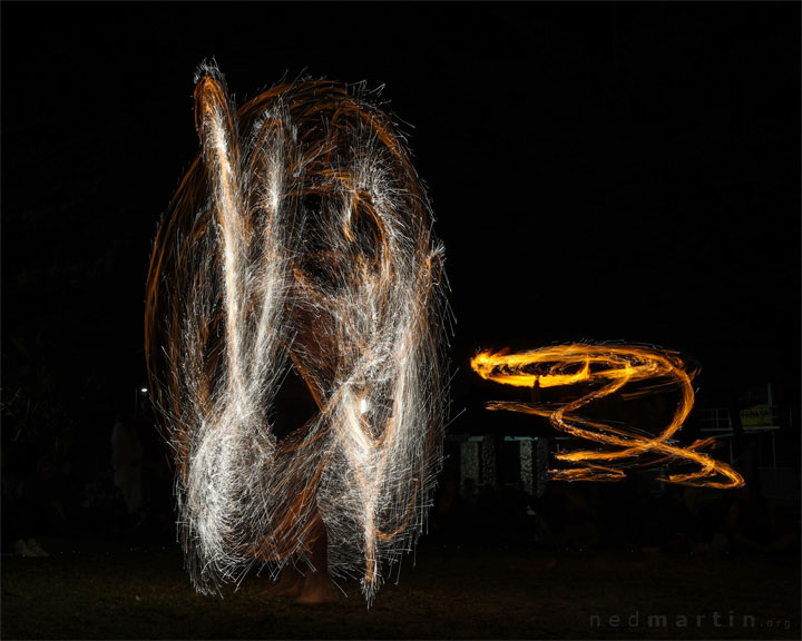 Burleigh Bongos and Fire-twirling