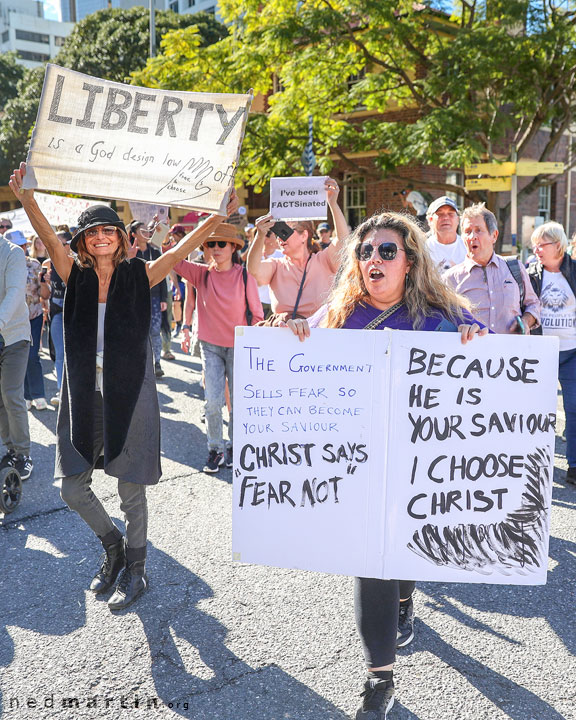 Freedom Rally, Brisbane Botanic Gardens